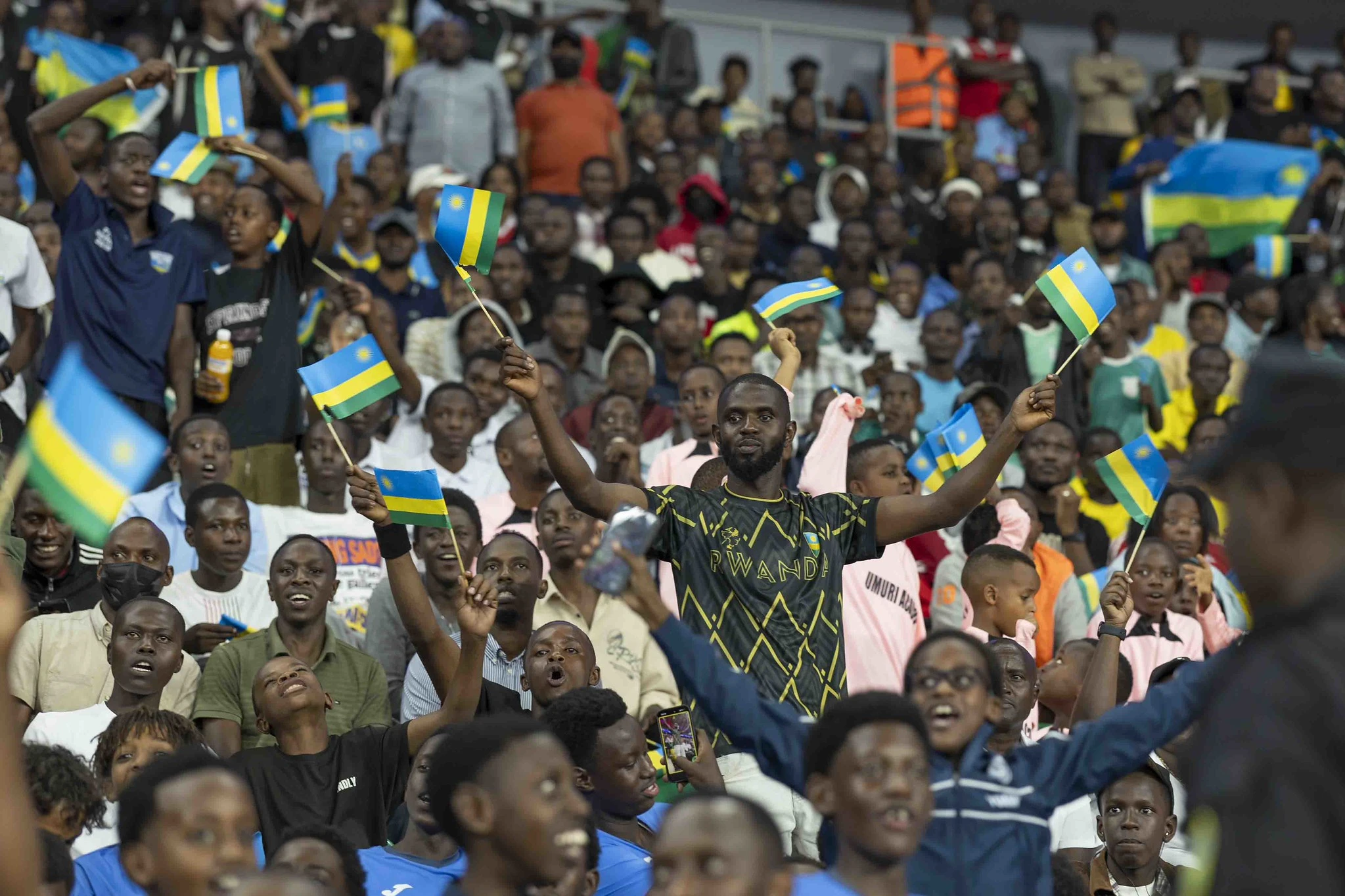 Supporters au stade Amahoro, Kigali